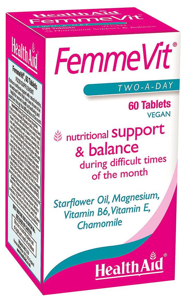 Health aid femmevit 60's on Productcaster.