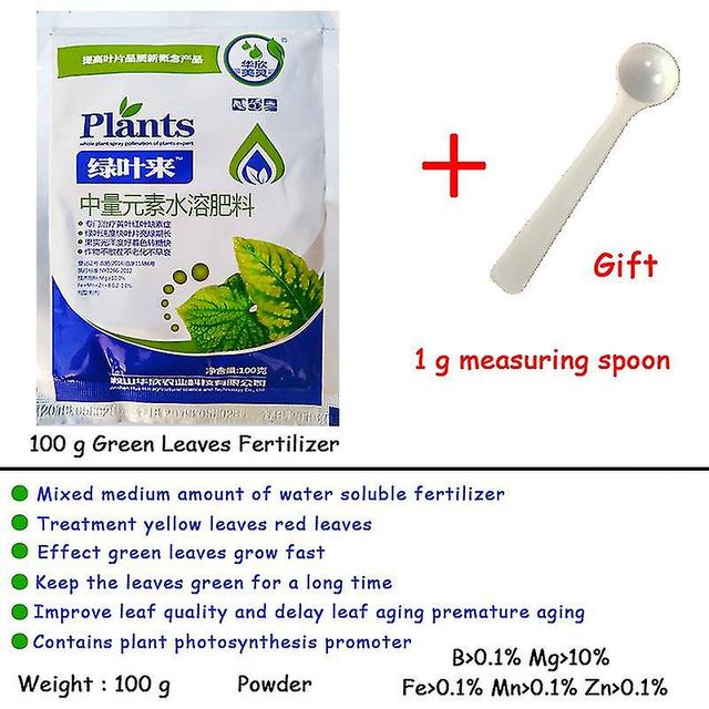 100g Plant Fertilizer Green Leaf Mixed Element Nutritional Supplements Help Plant Grow Fast For Garden Bonsai on Productcaster.