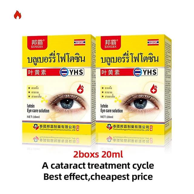 Tib Cataract Removal Treatment Cleaner Apply To Eyes Pain Dry Itchy Fatigue Blurred Vision Eye Drops Thailand Formula Medicine 2boxes on Productcaster.