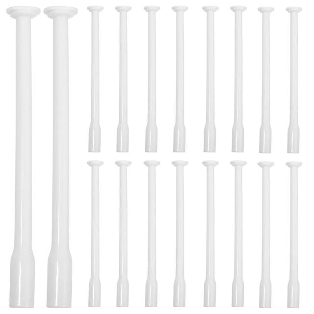 20pcs Disposable Vaginal Applicators Portable Suppository Applicators Household Lubricant Shooters White 13.5x1cm on Productcaster.