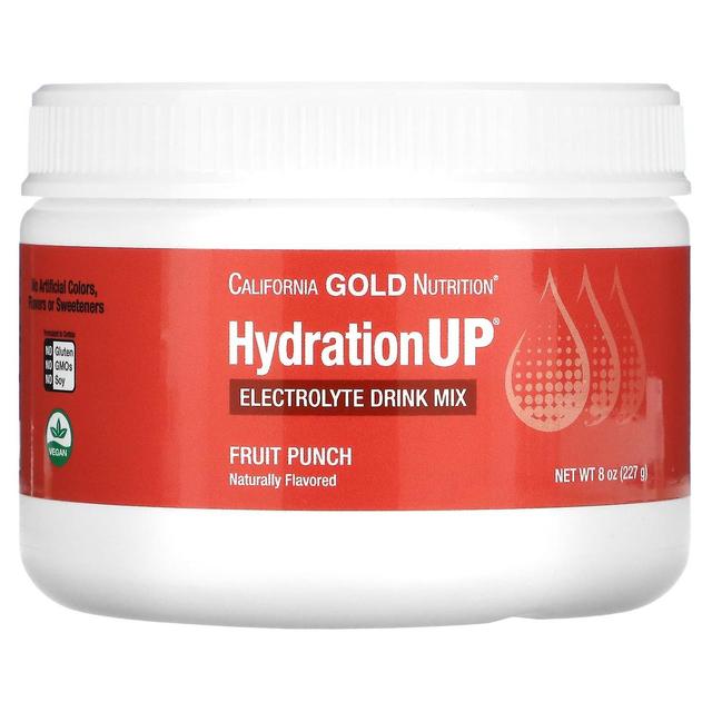 California Gold Nutrition, NAPOJE - HydrationUP - Electrolytes Fruit Punch, 8 oz (227 g) on Productcaster.