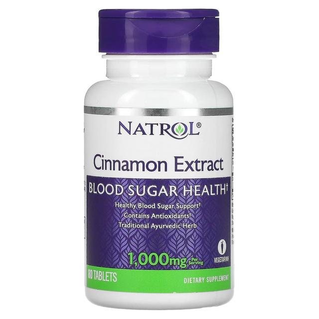 Natrol, Cinnamon Extract, 500 mg, 80 Tablets on Productcaster.