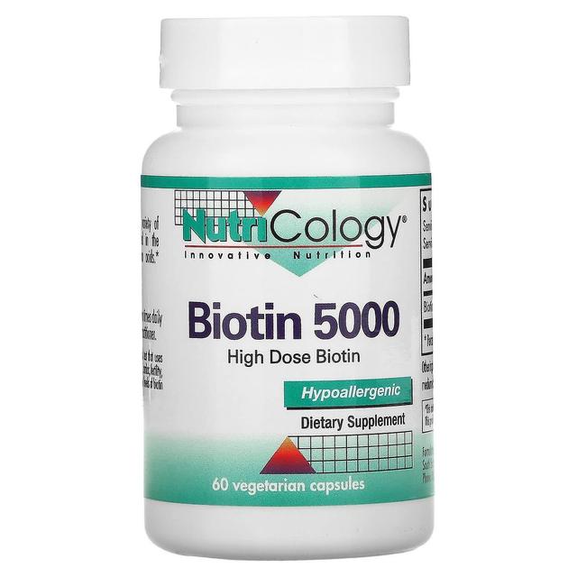 NutriCology Nutricologia, Biotina 5000, 60 Capsule Vegetariane on Productcaster.