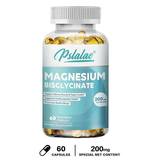 Vorallme magnesiumbisglycinat 200mg hög absorption - stöder hjärthälsa, muskelkramper, benhälsa, positivt humörtillskott 60 Capsules on Productcaster.