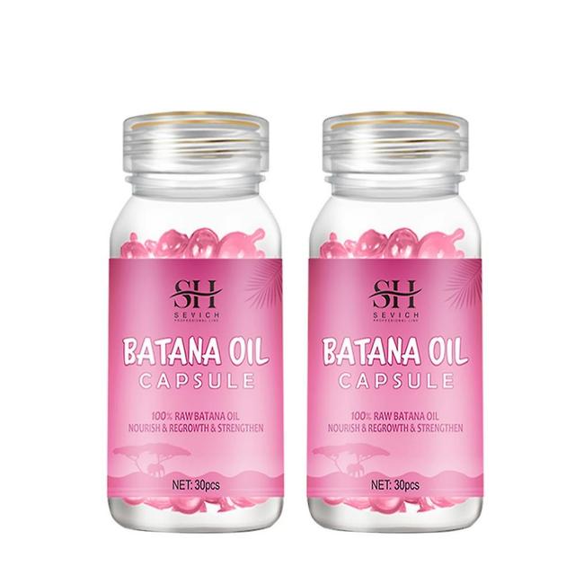 1/2/3 Bottle Hair Batana Oil Capsule Keratin Repairs Damaged Hair Anti Hair Loss Batana Oil Smoothing Hair Essence Mix Hair 30 Capsule 2 bottle on Productcaster.