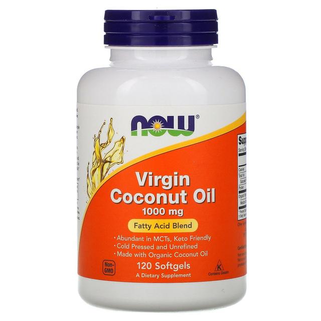 Now Foods, Virgin Coconut Oil, 1,000 mg, 120 Softgels on Productcaster.