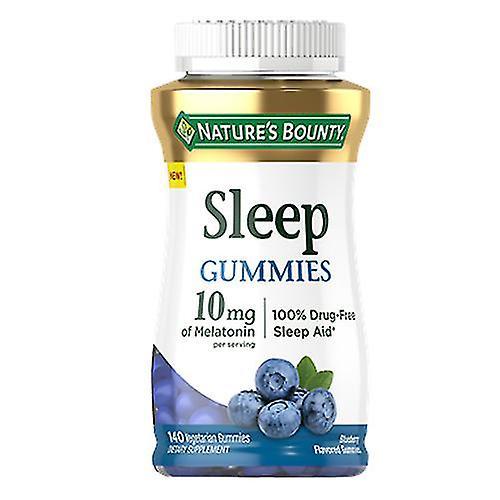 Nature's Bounty Sleep Melatonina Gummies, 10 mg, 140 Contagem (Pacote de 1) on Productcaster.