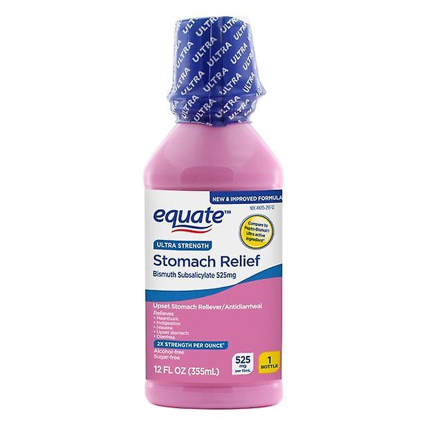 Equate Equiparare mal di stomaco sollievo bismuto ultra forte liquido, 12 oz on Productcaster.