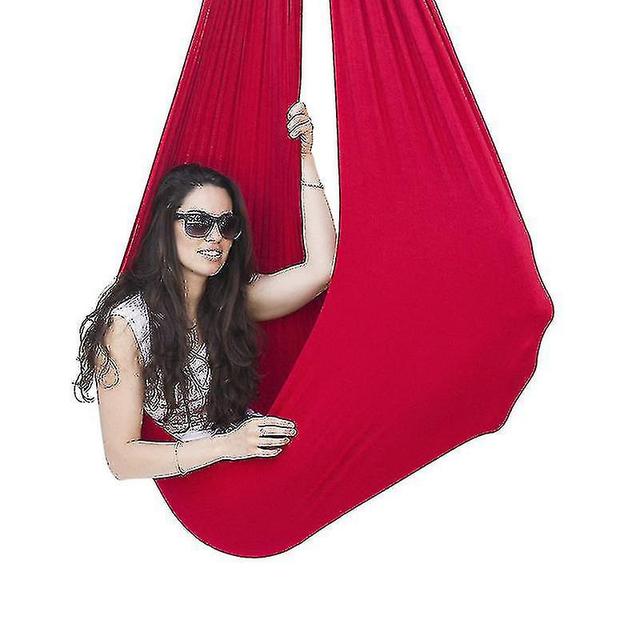 Aerial Swing Set Ock Kit For Flexibility Pain Relief Red 100*280CM on Productcaster.