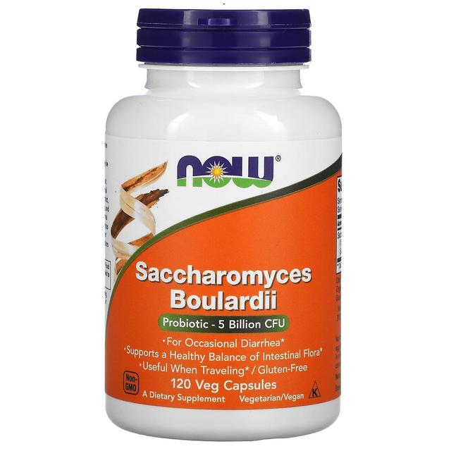 NOW Foods NU livsmedel, Saccharomyces Boulardii, 5 miljarder CFU, 120 veg kapslar on Productcaster.