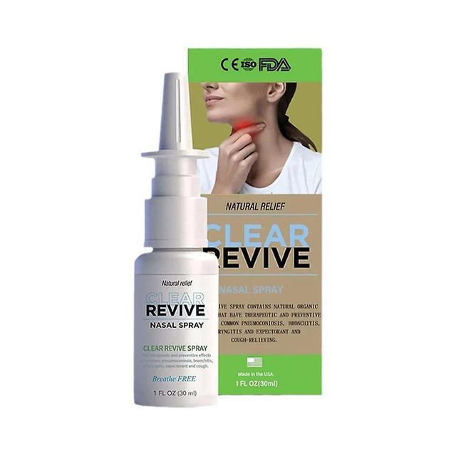 Szdkkj 1/3/5pcs Clear Revive Organic Herbal Lung Cleanse & Repair Nasal Spray Pro 1PCS on Productcaster.