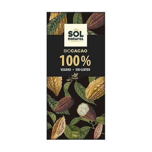 Sol Natural Vegan chocolate pure cocoa 100% Bio 70 g on Productcaster.