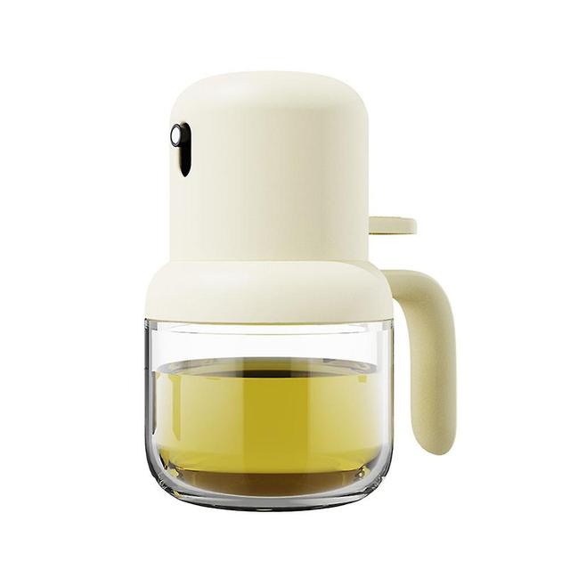 Press-type Oil Spray Bottle Sealed Leak-proof Barbecue Oil Pot Multipurpose Oil-control Bottle Beige on Productcaster.