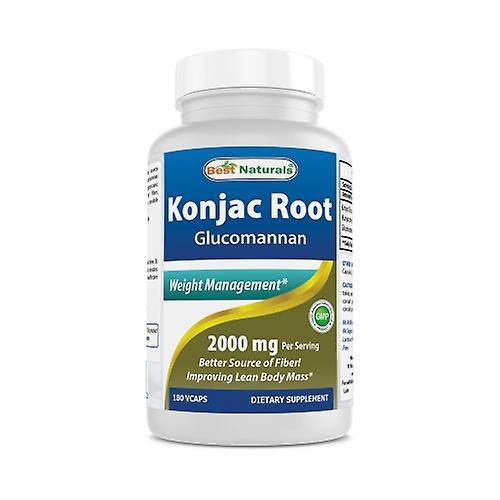 Best Naturals Konjac Root, 2000 mg, 180 Caps (1 stuks) on Productcaster.