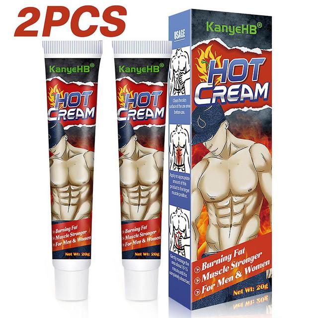 1/2pcs Body Care Abdominal Cream Burning Fat Vest Line Fitness Muscle Stronger Hot Cream 20g on Productcaster.