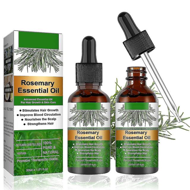 2pcs 30ml olio di rosmarino nutrimento cuoio capelluto stimola olio di cura on Productcaster.