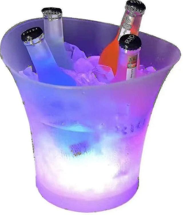 Cubo de hielo Led, enfriador de botellas de gran capacidad de 5 l - Enfriador de champán - Enfriador de vino - Enfriador de bebidas - on Productcaster.