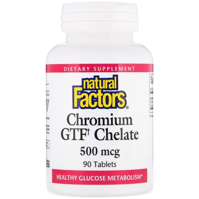 Natural Factors, Chromium GTF Chelate, 500 mcg, 90 Tablets on Productcaster.