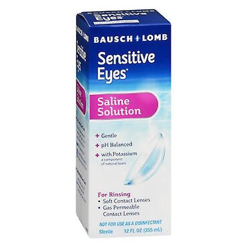 Bausch & Lomb Bausch And Lomb Sensitive Eyes Plus Saline Solution For Contact Lenses, 12 oz (Pack of 1) on Productcaster.