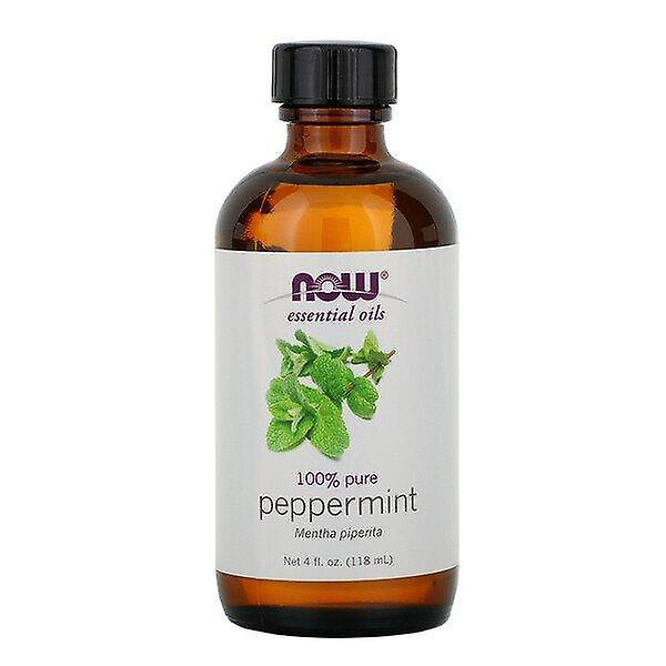 NOW Foods Ora alimenti, oli essenziali, menta piperita, 4 fl oz (118 ml) on Productcaster.