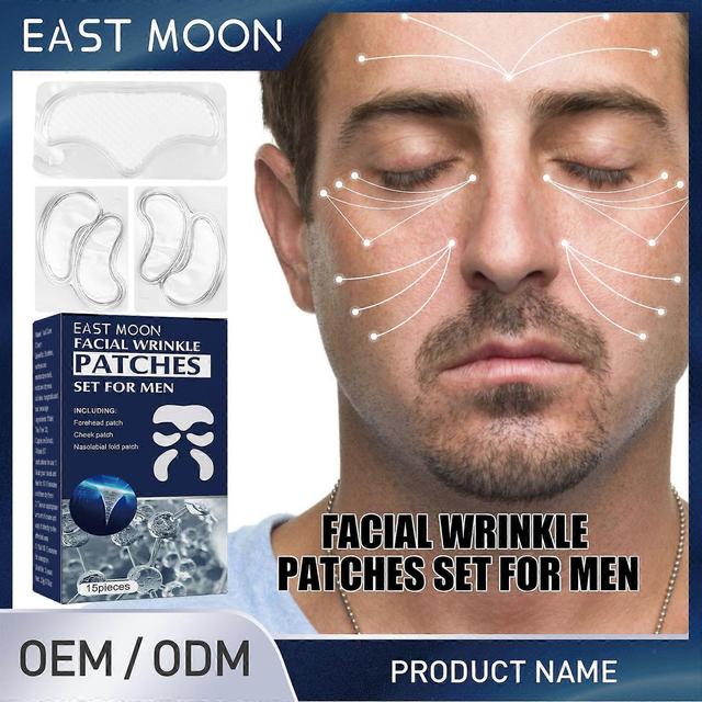 Flye Facial Wrinkle Patches Set For Men 30ML FLYE5510 Blue One Size on Productcaster.