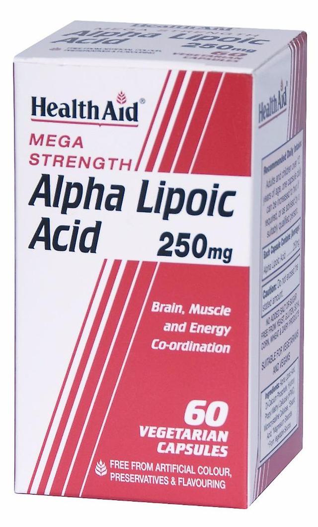 Health Aid Alpha Lipoic Acid 250mg, 60 Vegetable Capsules on Productcaster.