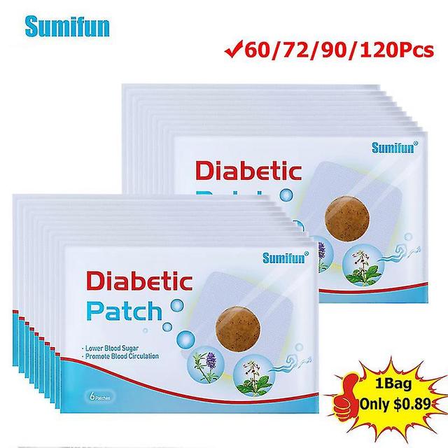 Sl Chang 60-120pc Patch diabétique Abaisser le taux de sucre dans le sang Autocollant de soins de glycémie Chinois Naturel à base de plantes Navel ... on Productcaster.