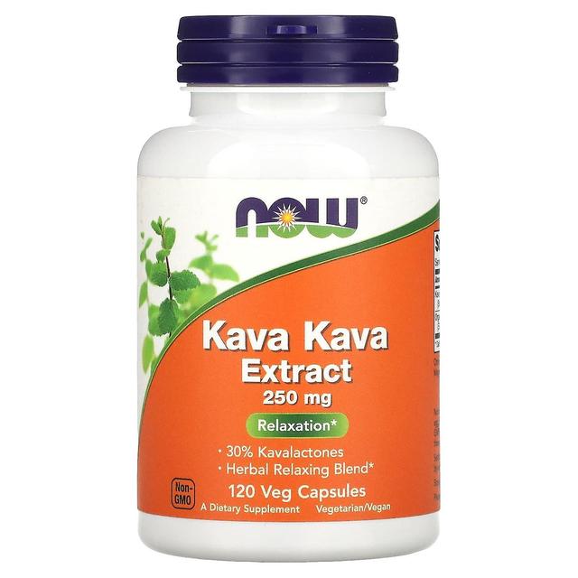 NOW Foods, Kava Kava Ekstrakt, 250 mg, 120 Veg Kapsułki on Productcaster.