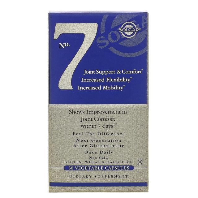 Solgar, No. 7, Joint Support & Comfort, 30 Vegetable Capsules on Productcaster.