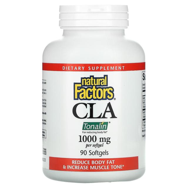 Natural Factors, CLA, 1 000 mg, 90 pehmeää geeliä on Productcaster.