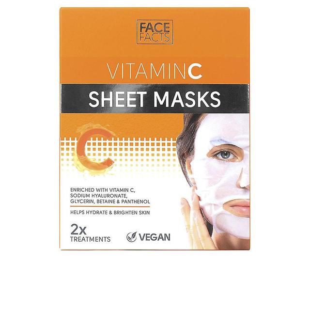 Face Facts Ansiktsfakta Vitaminc Sheet Masker 2 x 20 ml Unisex on Productcaster.