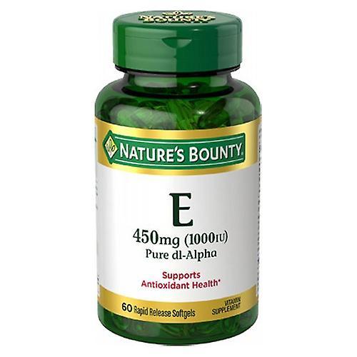 Natures Bounty Nature's Bounty Vitamin E Pure dl-Alpha, 1000 IU, 24 X 60 Softgels (Pack of 1) on Productcaster.