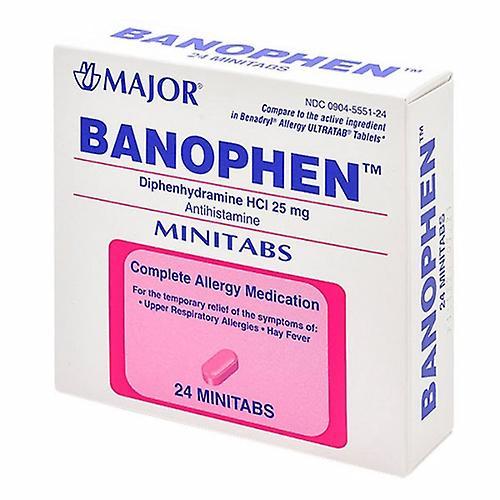 Major Pharmaceuticals Principales productos farmacéuticos Banofen, 25mg, 24 tabletas (paquete de 1) on Productcaster.