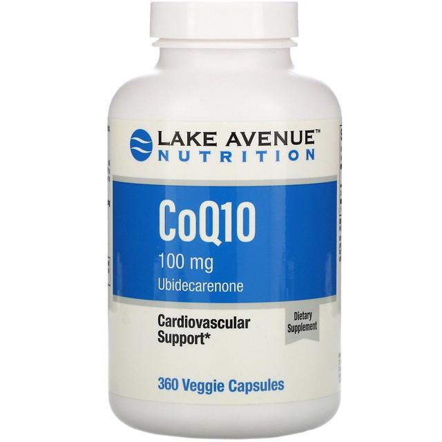 Lake Avenue Nutrition, CoQ10, USP Grade, 100 mg, 360 Veggie Capsules on Productcaster.