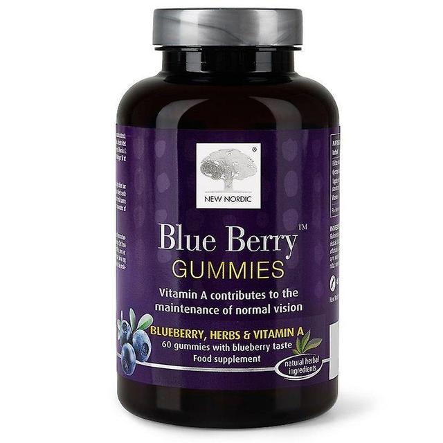 New Nordic Nové severské Blue Berry Gummies 60 (NLF075) on Productcaster.