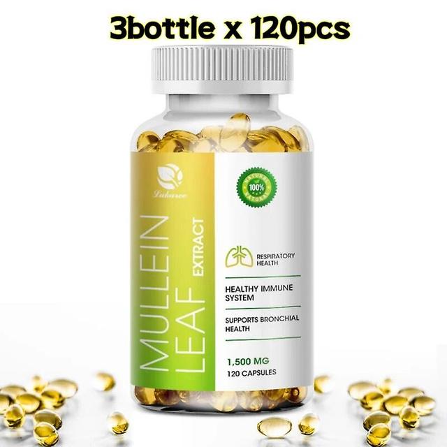 Mullein Leaf Capsule Clean the Lung Respiratory System ,Lung ,Immune and Sleep HealthTIB TIB . 3bottle x 120pcs on Productcaster.