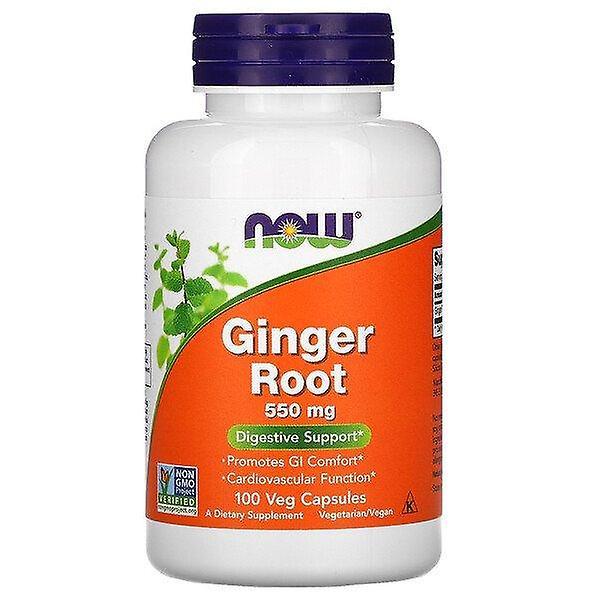 Now Foods, Ginger Root, 550 mg, 100 Veg Capsules on Productcaster.