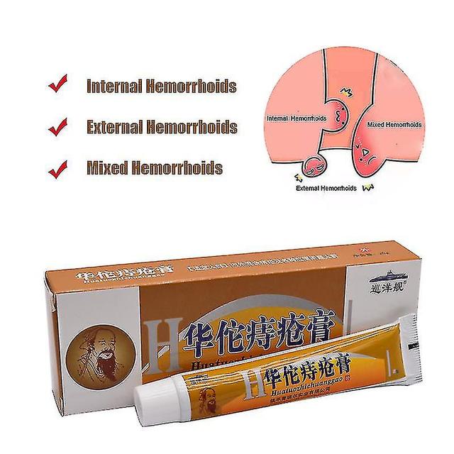 Unitoney Huatuo Hemorroids Ungüento es adecuado para personas con hemorroides internas y externas mixtas y varios problemas de fisura anal 1pcs con... on Productcaster.