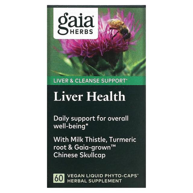 Gaia Herbs Hierbas Gaia, Salud del Hígado, 60 Fito-Caps Líquidos Veganos on Productcaster.