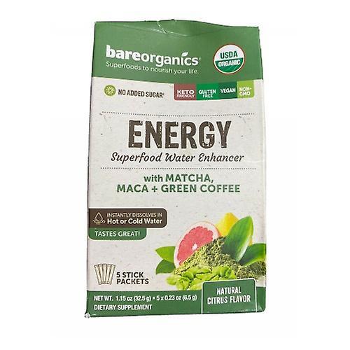 Bare Organics Energy Blend Water Enhancer, 5 Packets (Pack of 1) on Productcaster.