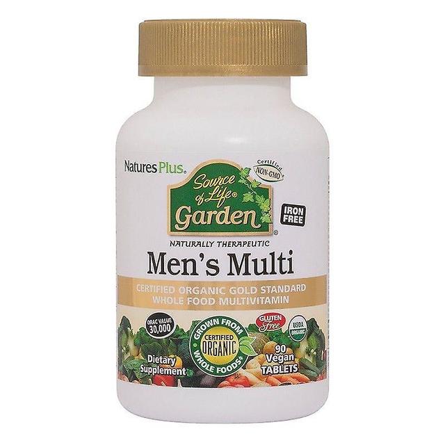 Nature's Plus Source of Life Garden Organic Mens Multi Tabs 90 (30741) on Productcaster.