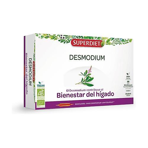 Super Diet Desmodium Liver Wellness 20 ampoules of 15ml on Productcaster.