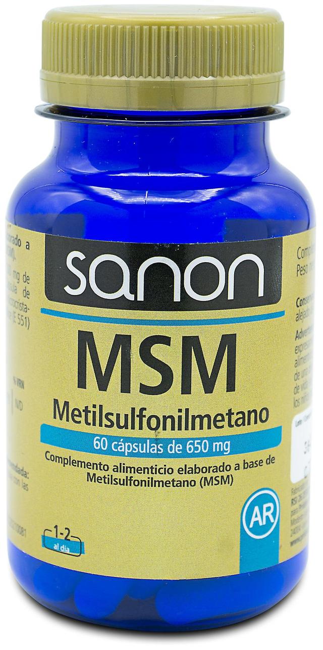 Sanon MSM Methylsulfonylmethane 650 mg 60 kapsułek on Productcaster.