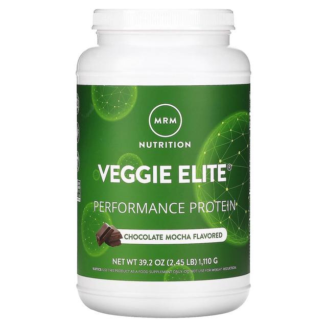 MRM Nutrition, Veggie Elite, Proteína de Desempenho, Mocha de Chocolate, 2,45 lb (1.110 g) on Productcaster.