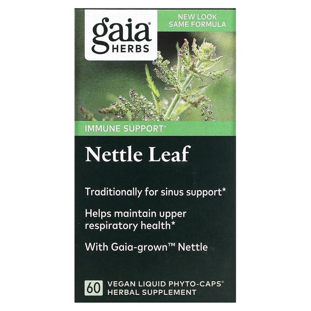 Gaia Herbs Gaia Örter, Nettle Leaf, 60 Vegan Flytande Phyto-Mössor on Productcaster.