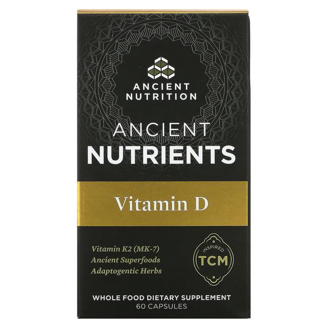 Dr. Axe / Ancient Nutrition, Ancient Nutrients, Vitamin D, 60 Capsules on Productcaster.