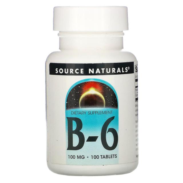 Source Naturals, B-6, 100 mg, 100 Tablets on Productcaster.