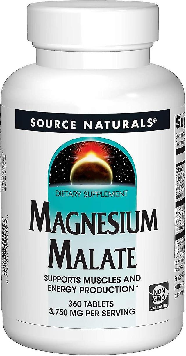 Source Naturals Magnesium Malate 1250mg 360 Tablets on Productcaster.