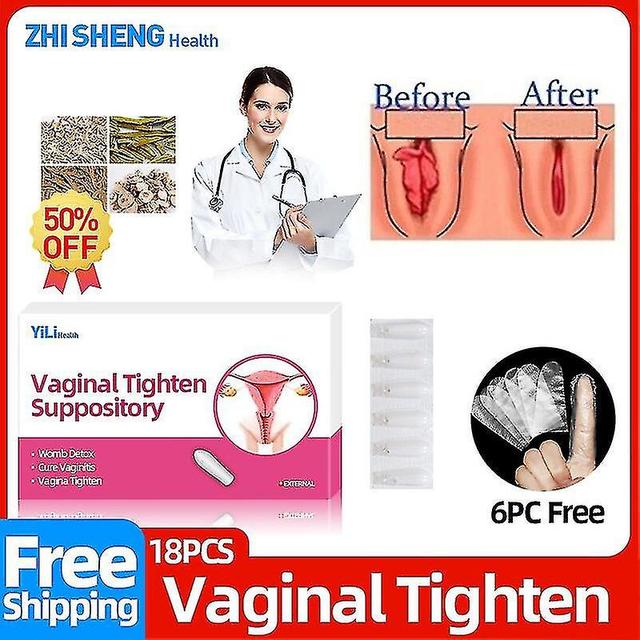 Herbal Vaginal Tightening Supository Melts Ovule Womb Vaginale Detox Gynaecology Vagina Tighten Medical Vaginitis Treatment 6pcs(without boxs) on Productcaster.