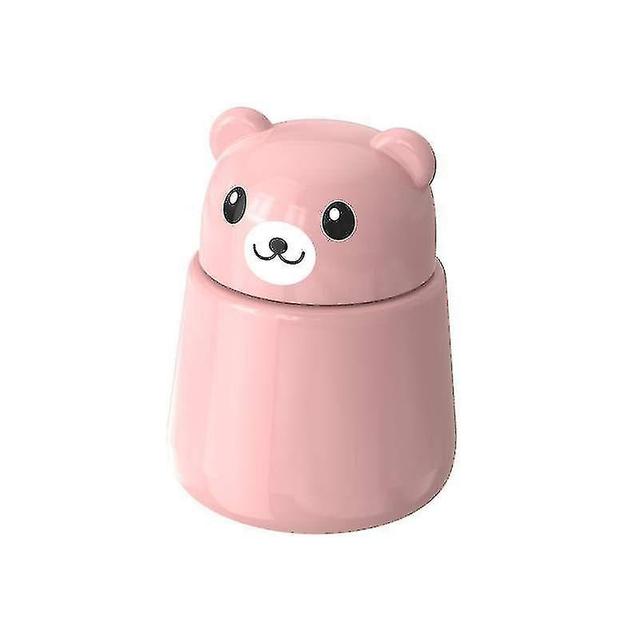 Pill Crusher Medicine Grinder Multiple Tablets Cute Bear Shape Crushes Pills Tablets To Powder Pink on Productcaster.